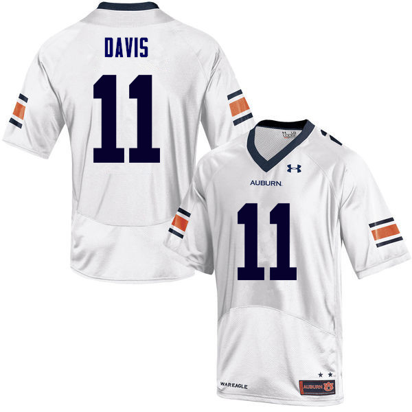 Men Auburn Tigers #11 Chris Davis College Football Jerseys Sale-White
